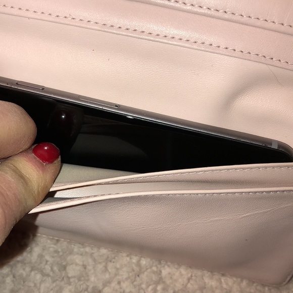 Cole Haan ballet pink wallet or clutch for mobile fits iPhone 5,6,6s,7 … - Picture 7 of 13